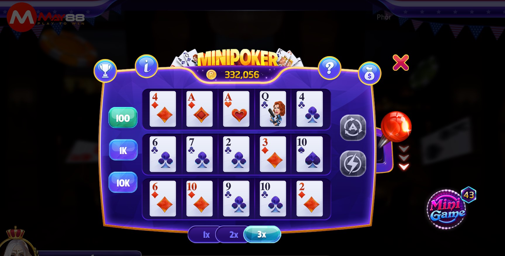 Mini Poker của May88 club là trò chơi như thế nào?
