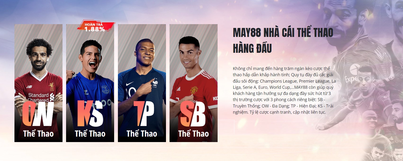 Nhà cái May88 hấp dẫn và uy tín nhất hiện nay