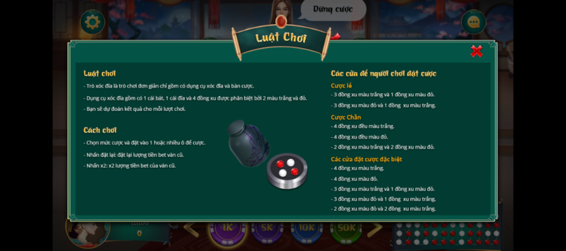 Game Xóc đĩa online người chơi có tỉ lệ thắng khá cao